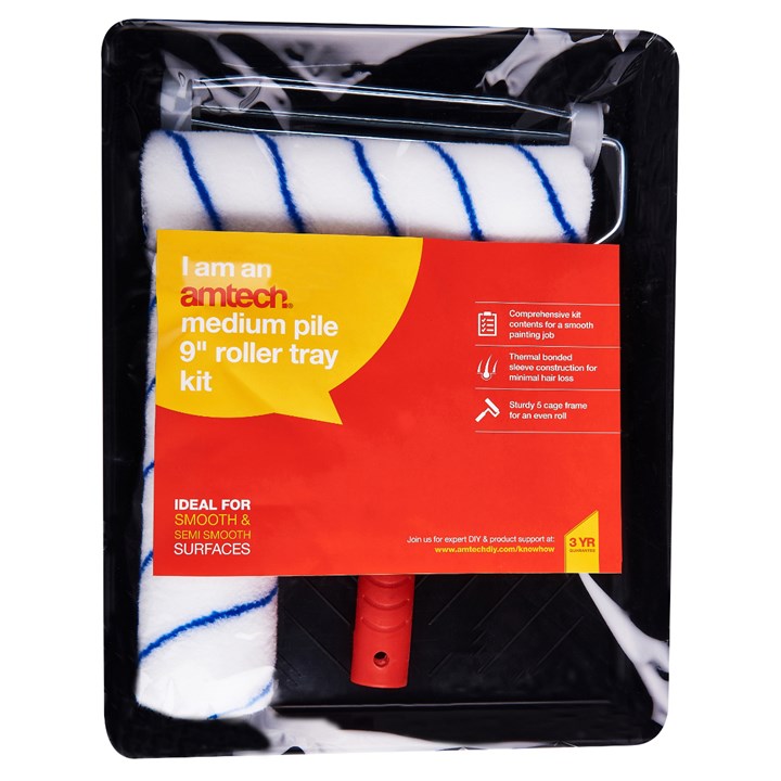 Amtech Medium pile 230mm (9") roller tray kit G4460