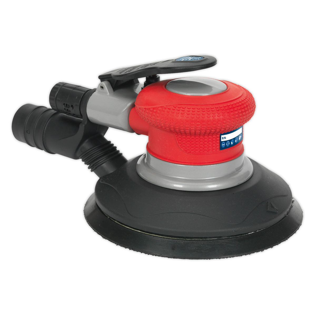 Sealey Ø150mm Dust-Free Air Palm Random Orbital Sander GSA05