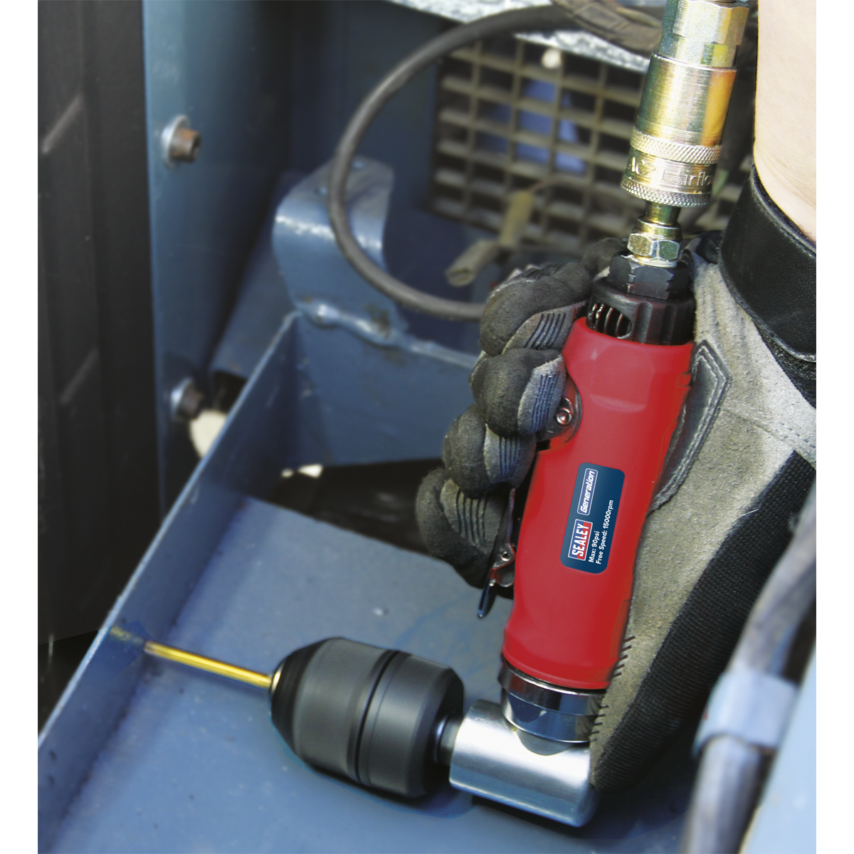 Sealey Ø10mm Air Angle Drill with Keyless Chuck GSA231