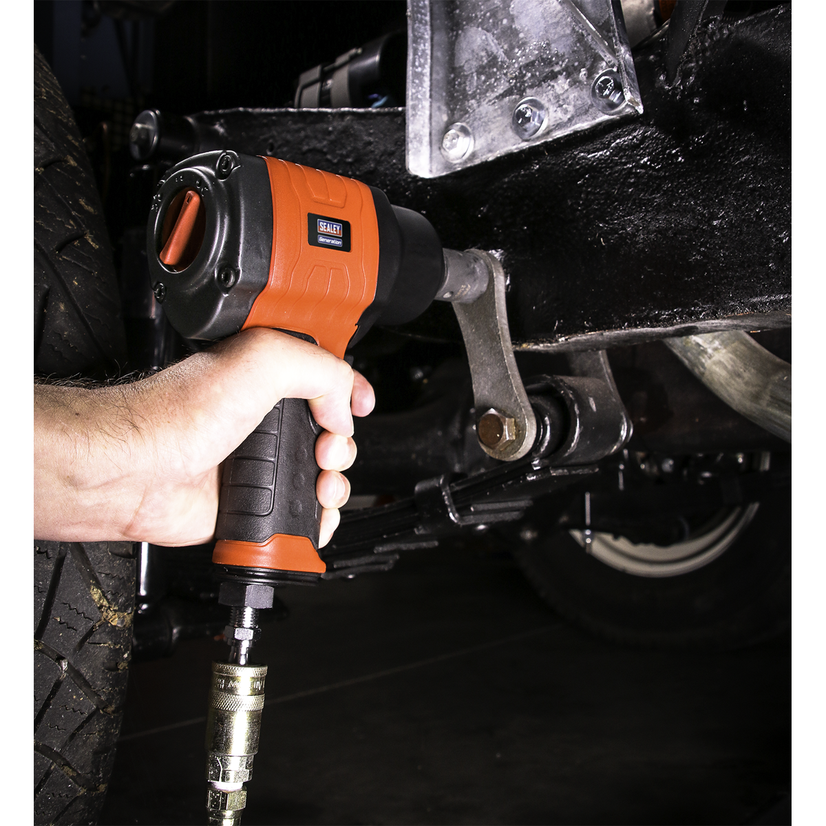 Sealey 1/2"Sq Drive Composite Air Impact Wrench - Twin Hammer GSA6002