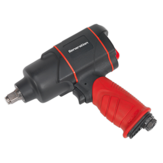 Sealey 1/2"Sq Drive Composite Air Impact Wrench - Twin Hammer GSA6006