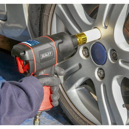 Sealey 1/2"Sq Drive Composite Air Impact Wrench - Twin Hammer GSA6006