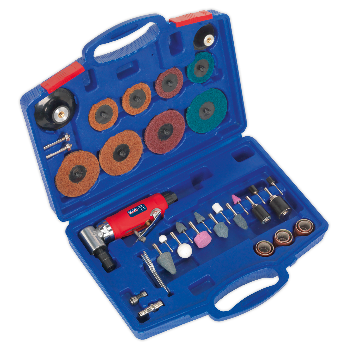 Sealey 42pc Air Angle Die Grinding/Sanding Kit GSA674K