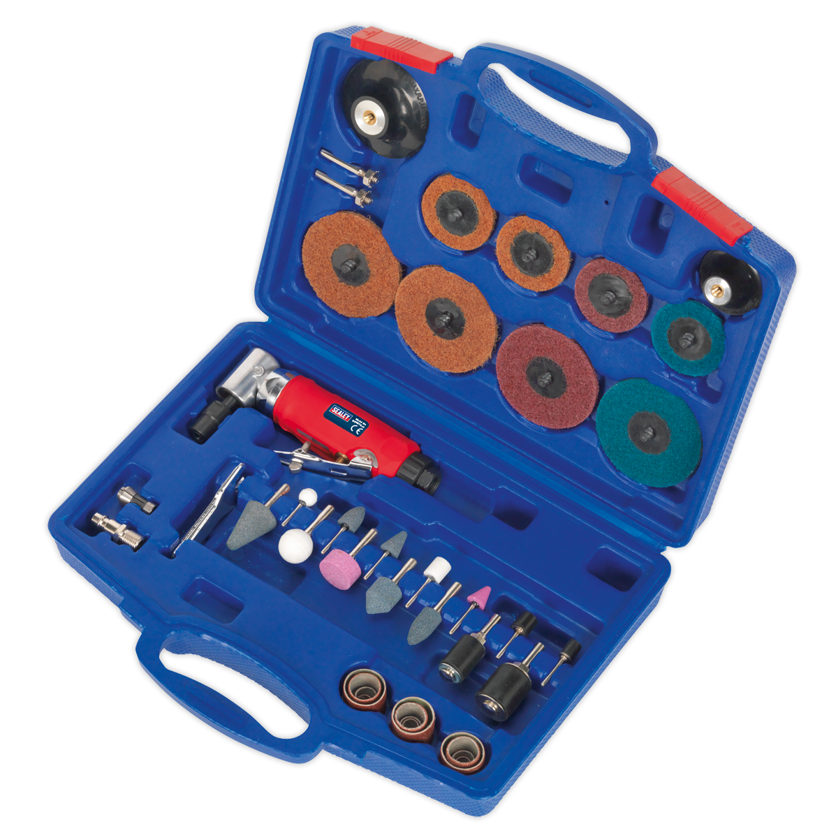 Sealey 42pc Air Angle Die Grinding/Sanding Kit GSA674K