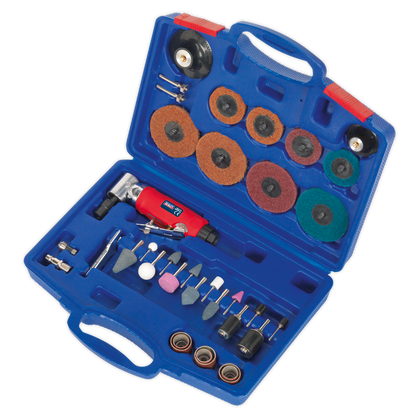 Sealey 42pc Air Angle Die Grinding/Sanding Kit GSA674K