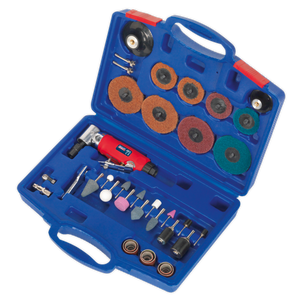 Sealey 42pc Air Angle Die Grinding/Sanding Kit GSA674K