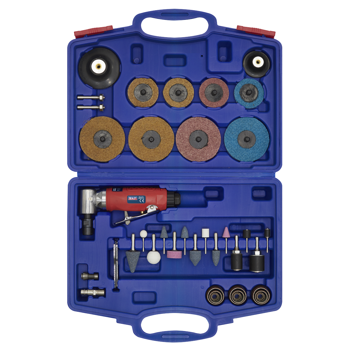 Sealey 42pc Air Angle Die Grinding/Sanding Kit GSA674K