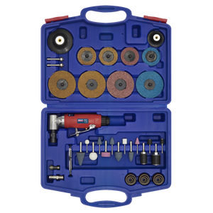 Sealey 42pc Air Angle Die Grinding/Sanding Kit GSA674K