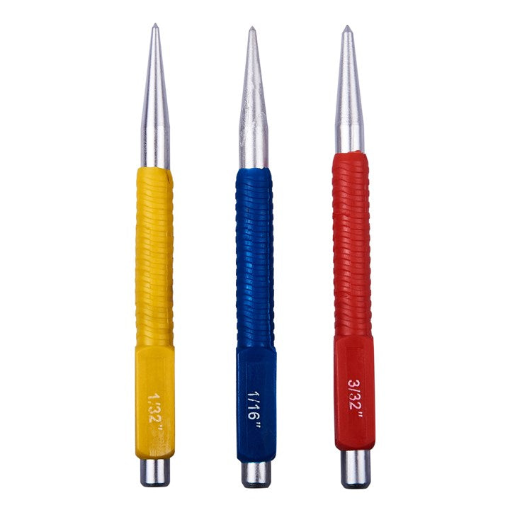 Amtech 3 Piece colour coded centre punch set H0865