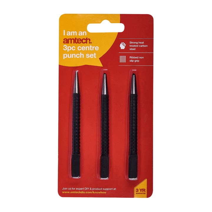 Amtech 3 Piece centre punch set H0900
