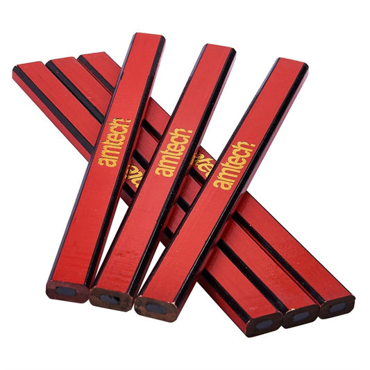 Amtech 6 Piece hardwood carpenter's pencil set H2105