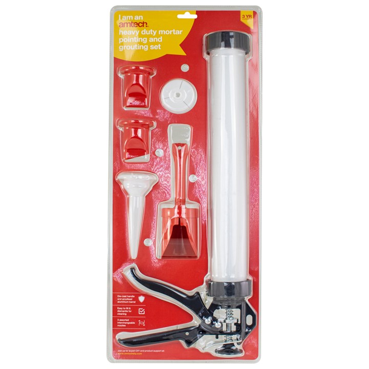 Amtech Mortar pointing and grouting gun set H2175