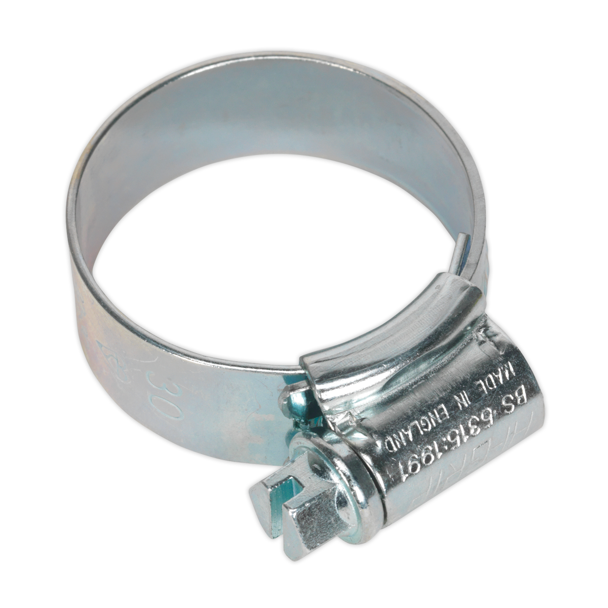 Sealey Ø22-30mm Zinc Plated HI-GRIP® Hose Clip - Pack of 20 HCJ1A