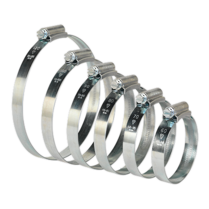 Sealey 26pc HI-GRIP® Hose Clip Assortment - Sizes Ø45-160mm HCJ26A