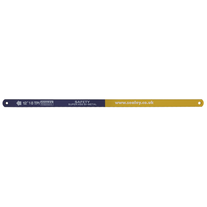 Sealey 18tpi Bi-Metal Hacksaw Blade HSS - Pack of 5 HSB0518