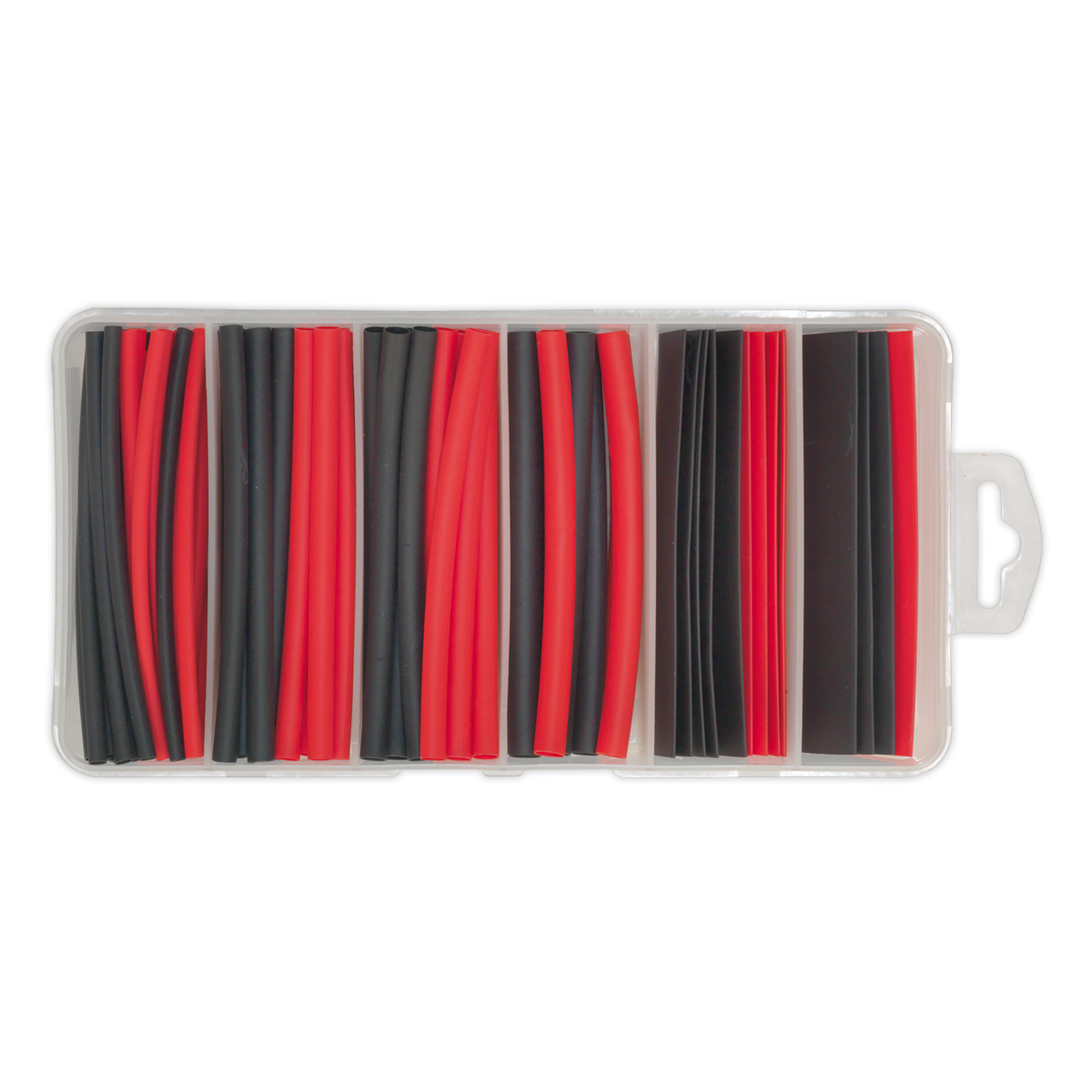 Sealey 95pc 100mm Heat Shrink Tubing Assortment - Black & Red HST100BR