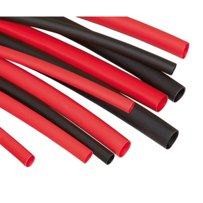 Sealey 180pc 50 & 100mm Heat Shrink Tubing Assortment - Black & Red HST501BR