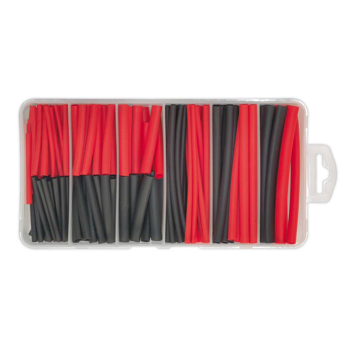 Sealey 180pc 50 & 100mm Heat Shrink Tubing Assortment - Black & Red HST501BR