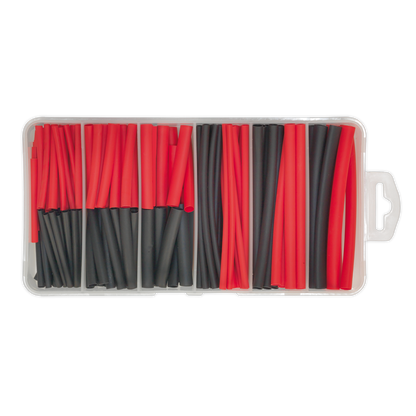 Sealey 180pc 50 & 100mm Heat Shrink Tubing Assortment - Black & Red HST501BR