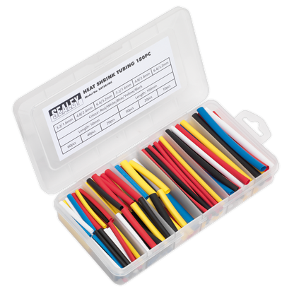 Sealey 180pc 50 & 100mm Heat Shrink Tubing Assortment - Mixed Colours HST501MC