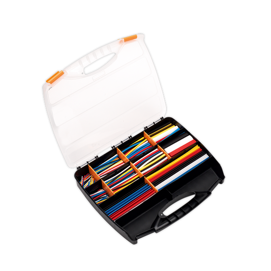 Sealey 590pc 50, 100, 150 & 200mm Heat Shrink Tubing Assortment - Mixed Colours HST590MC