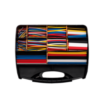 Sealey 590pc 50, 100, 150 & 200mm Heat Shrink Tubing Assortment - Mixed Colours HST590MC