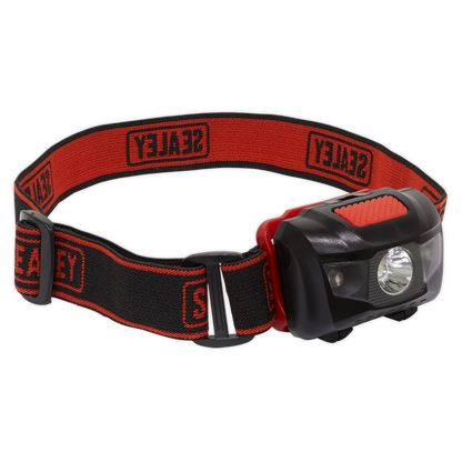 Sealey 3W LED & 2 Red LED Head Torch HT03LED
