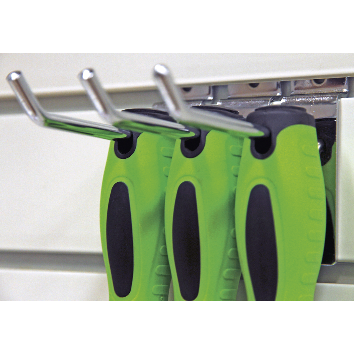 Sealey 8pc Screwdriver Set - Hi-Vis Green HV001
