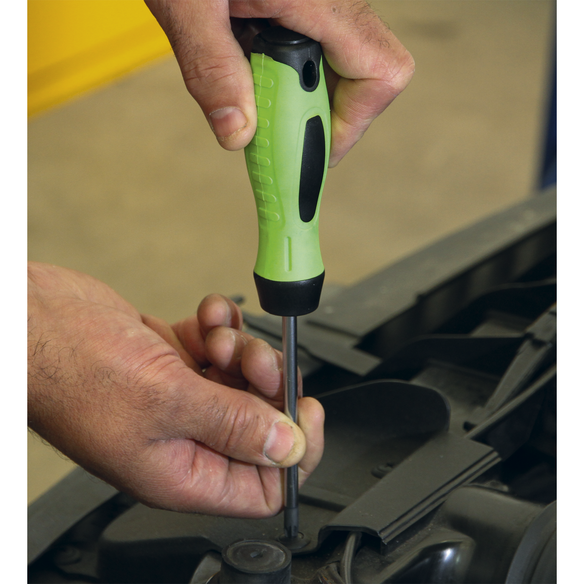 Sealey 8pc Screwdriver Set - Hi-Vis Green HV001