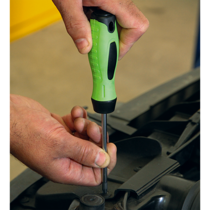 Sealey 8pc Screwdriver Set - Hi-Vis Green HV001