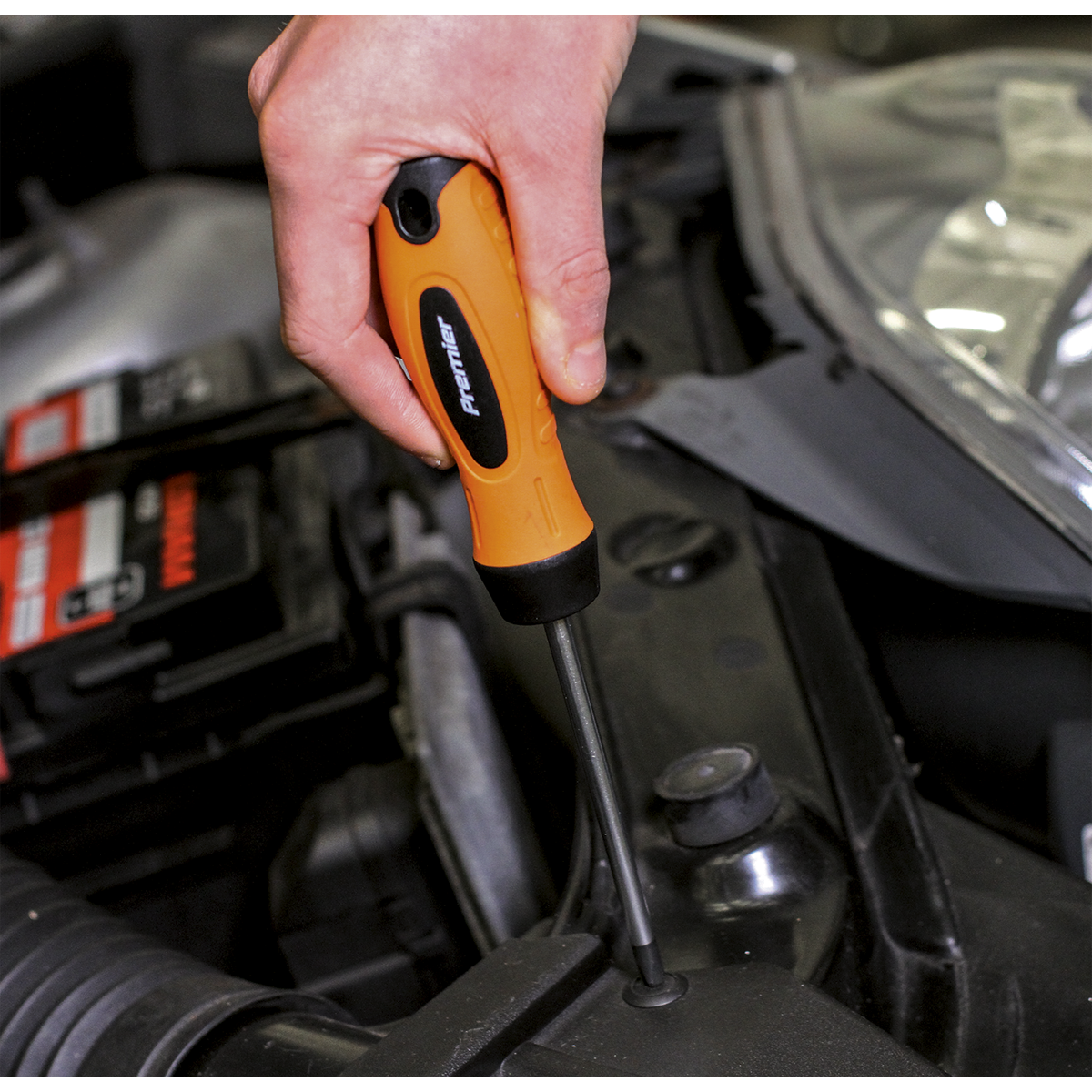 Sealey 8pc Screwdriver Set - Hi-Vis Orange HV003