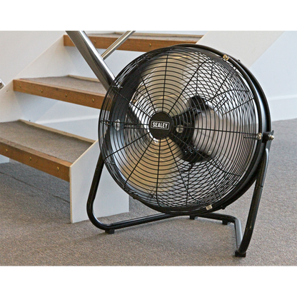 Sealey 18" Industrial High Velocity Floor Fan with Internal Oscillation HVF18IS