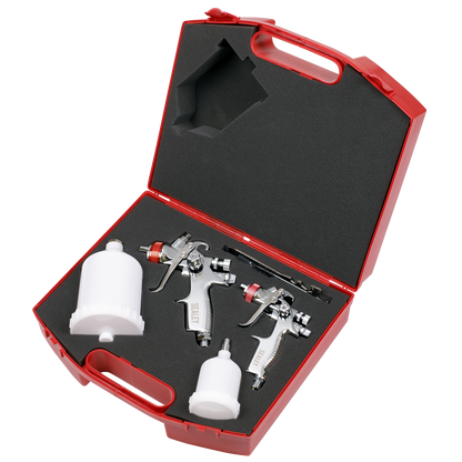 Sealey HVLP Top Coat/Touch-Up Gravity Feed Spray Gun Set HVLP774