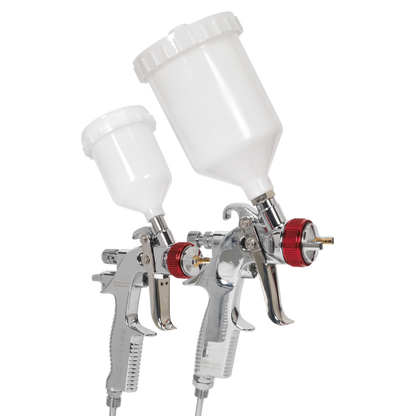 Sealey HVLP Top Coat/Touch-Up Gravity Feed Spray Gun Set HVLP774
