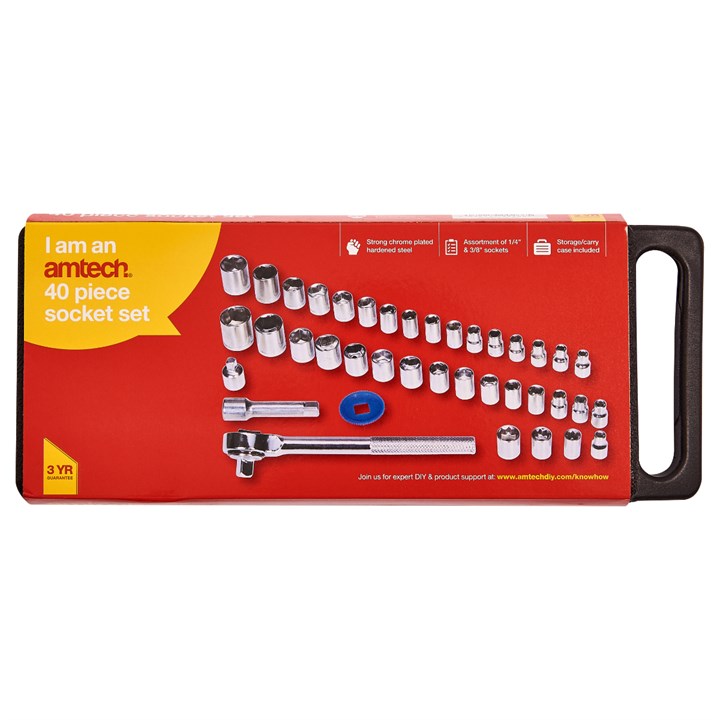 Amtech 40 Piece socket set I0100
