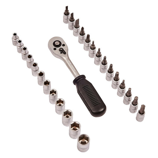 Amtech 27 Piece 1/4" drive socket and bit set I0225