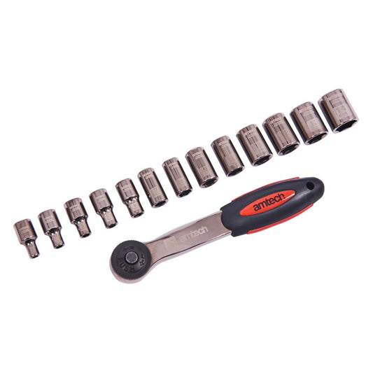 Amtech 14 Piece 1/4" socket set I0350