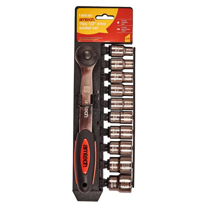 Amtech 11 Piece 1/2" socket set I0370