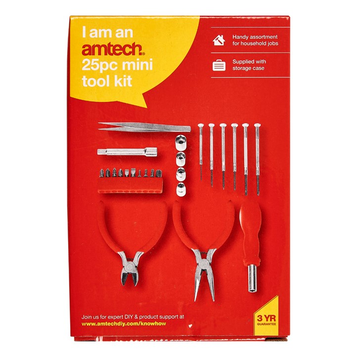 Amtech 25 Piece mini tool kit I0655