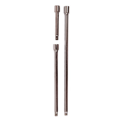 Amtech 3 Piece 6mm (1/4'') short extension bar set I3700