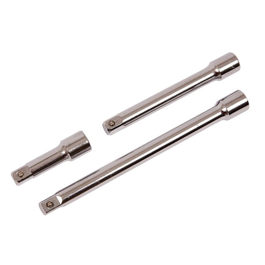 Amtech 3 Piece 13mm (1/2") short extension bar set I3900
