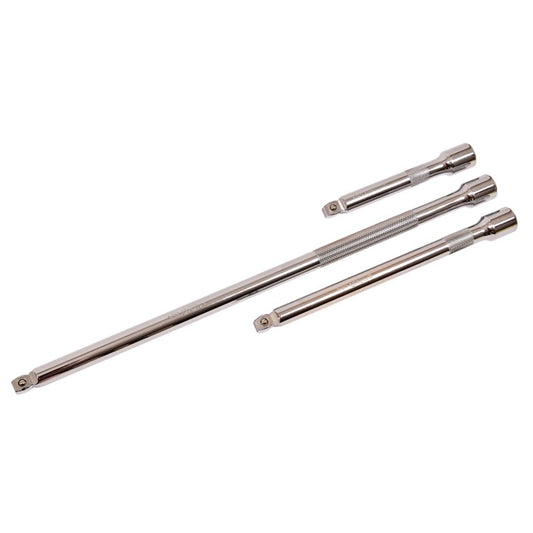 Amtech 3 Piece 13mm (1/2") drive wobble extension bar set I4227