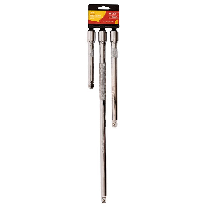 Amtech 3 Piece 13mm (1/2") drive wobble extension bar set I4227