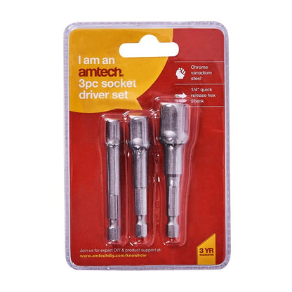 Amtech 3 Piece socket driver set I5700