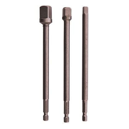 Amtech 3 Piece 150mm 1/4" hex extension adapter set I5705