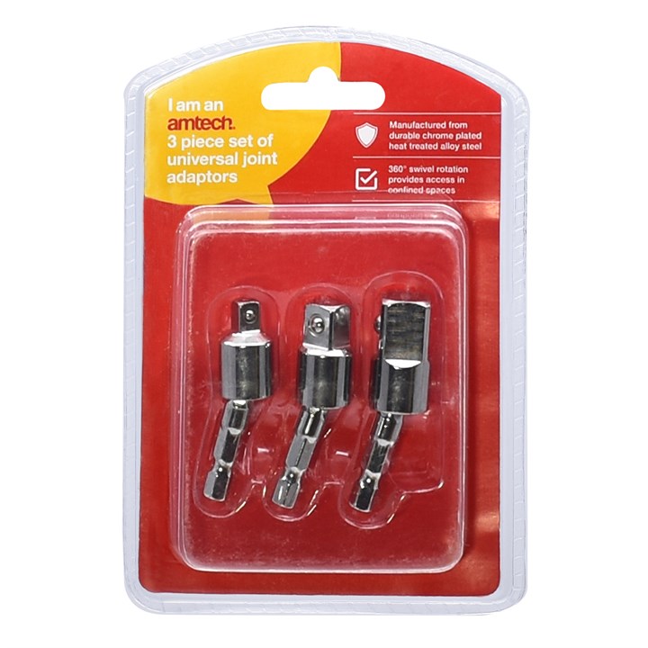 Amtech 3 Piece universal joint adaptor set I6360
