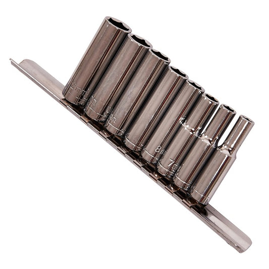 Amtech 9 Piece 1/4” metric deep socket set I6400