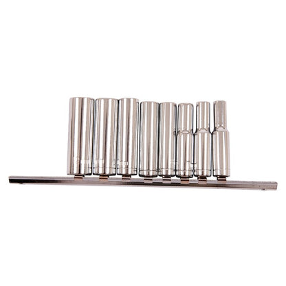 Amtech 9 Piece 1/4” metric deep socket set I6400
