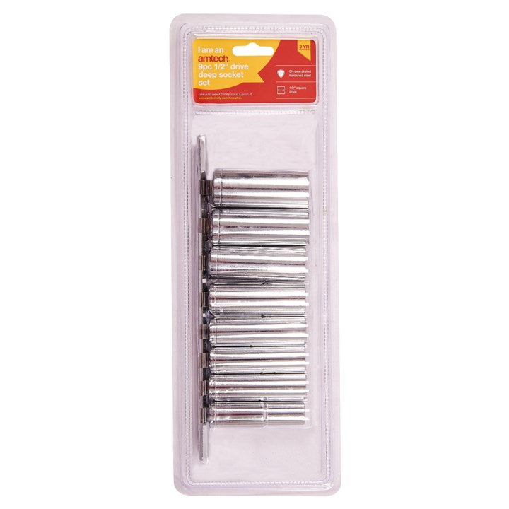 Amtech 9 Piece 1/2” metric deep socket set I6600