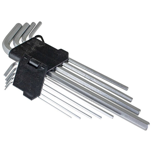 Amtech 9 Piece extra-long metric hex key set I8778